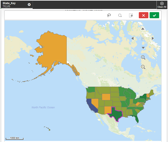 Figure 4.c: Figure displays a region selected on a map. Figure 4.c: Figure displays a region selected on a map.